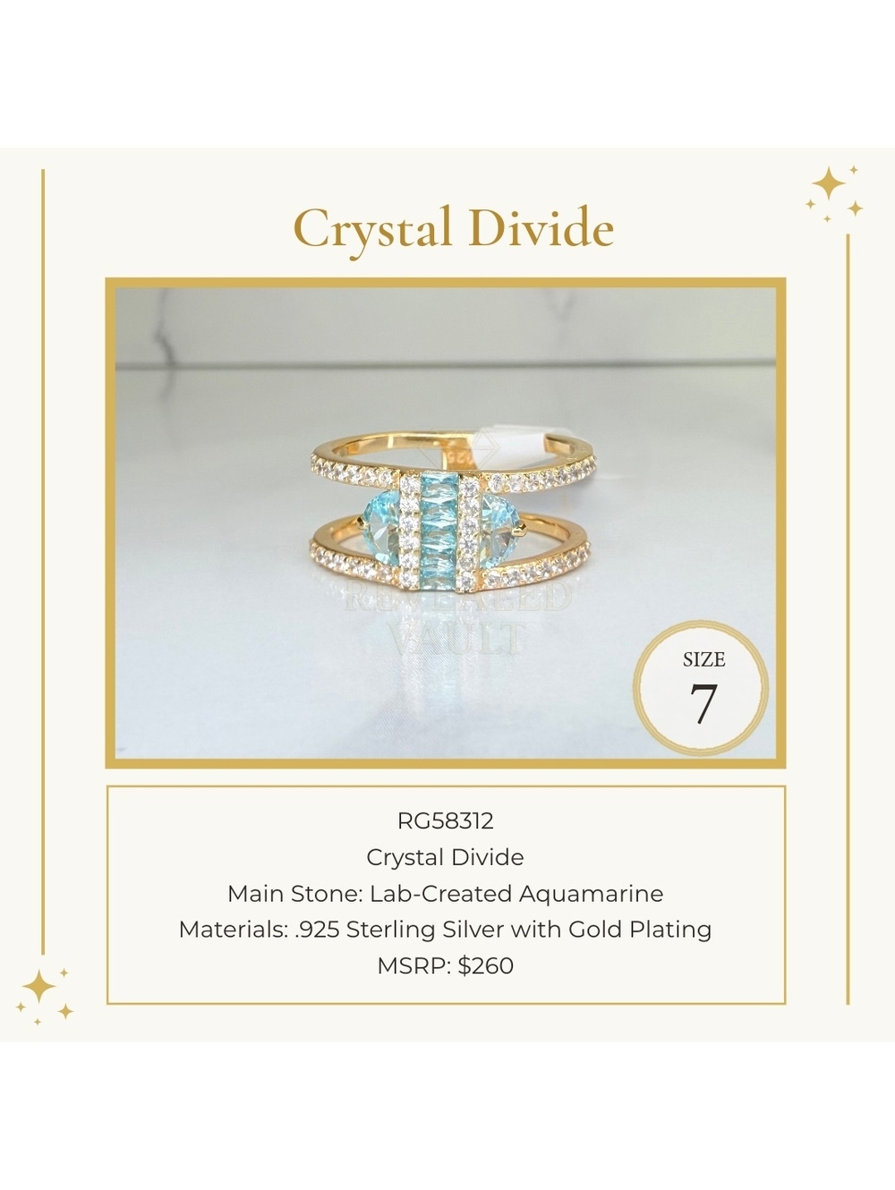 Crystal Divide - Sterling Club Vermeil